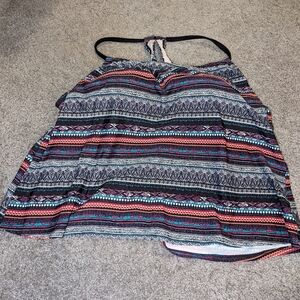 Kona Sol Multicolor Lined Tankini Top size 20